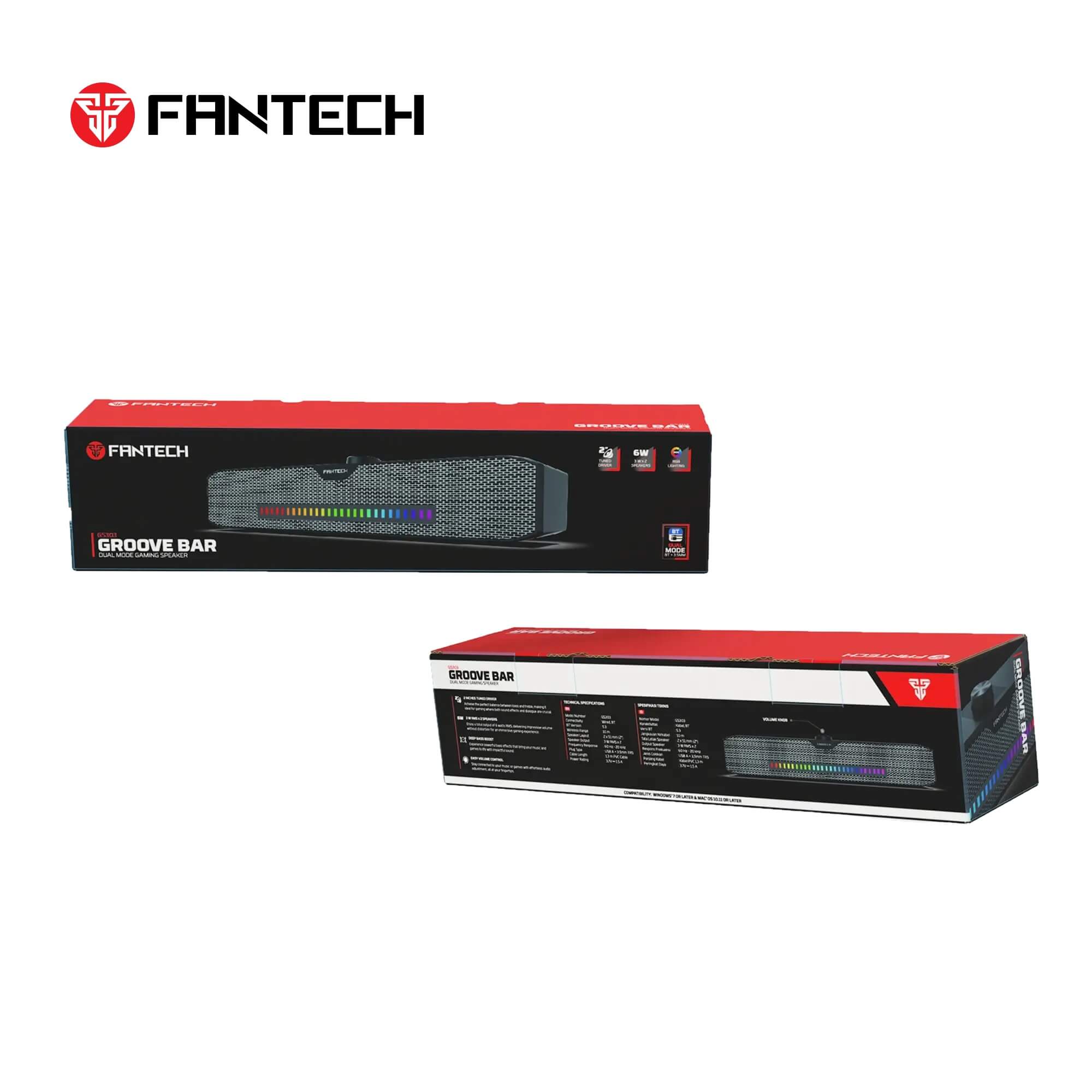 FANTECH GS303 GROOVE BAR GAMING SPEAKER FANTECH GS303 GROOVE BAR GAMING SPEAKER